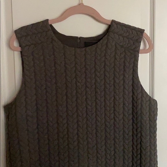 Cynthia Rowley Gray Faux Knitted Sweater Dress - Picture 2 of 6